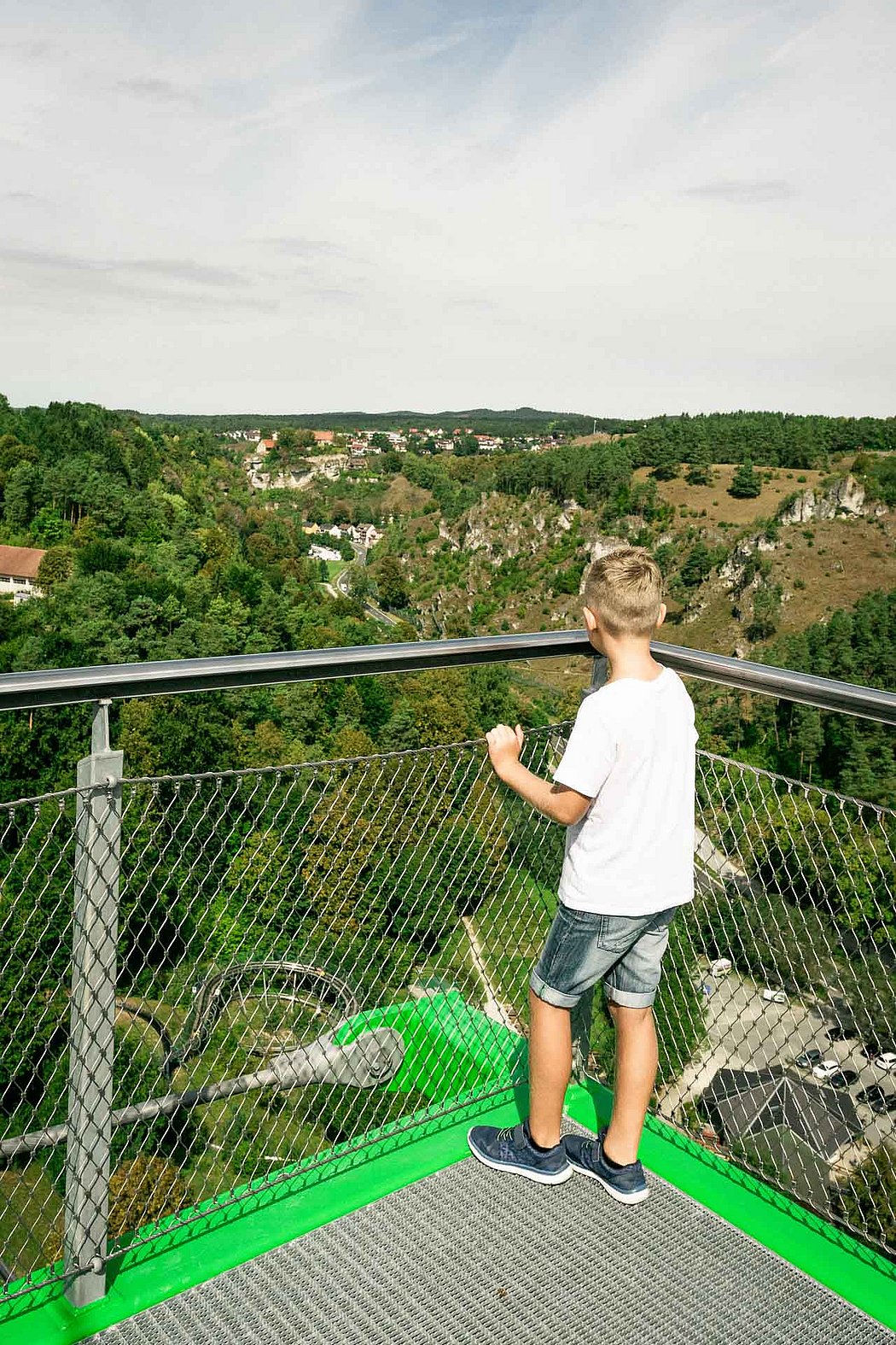 Skywalk Aussichtsplattform Erlebnisfelsen Pottenstein Freizeitpa