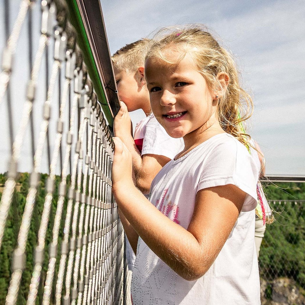 Skywalk Aussichtsplattform Erlebnisfelsen Pottenstein Freizeitpa